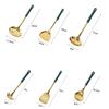 Premium 7 Piece Nonrust Steel Kitchen Utensils Set With Ergonomic Ceramic Handle For Efficient Cooking And Easy Cleaning