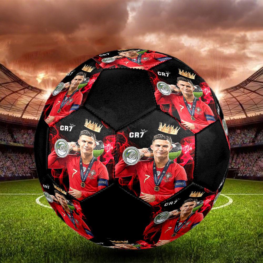 1pc Cristiano Ronaldo Soccer Ball Size 5 Indoor Soccer Ball Fashion Colorful Backyard Game - Great For Sports Fans Gift HE18