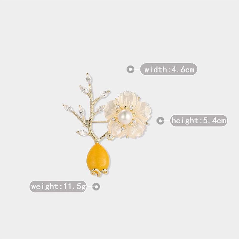 Senior Brooches Flower Leaf Brooch Pins for Women Suit Pendant  Fashion Brooches Jewelry