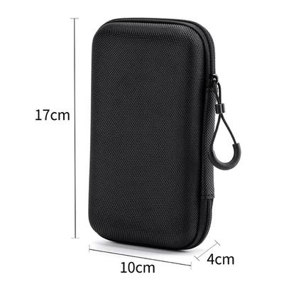 Durable Hard Shell EVA Storage Box Black Mini Zipper Earphone Case Portable Protective Storage Case Digital Accessories