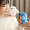 1 Piece Pretty Parrot Pigeon Funny Toy Cute Mini Standing Shoulder Pet Bird Plush Toys Fluffy Backpack Pendant For Kids