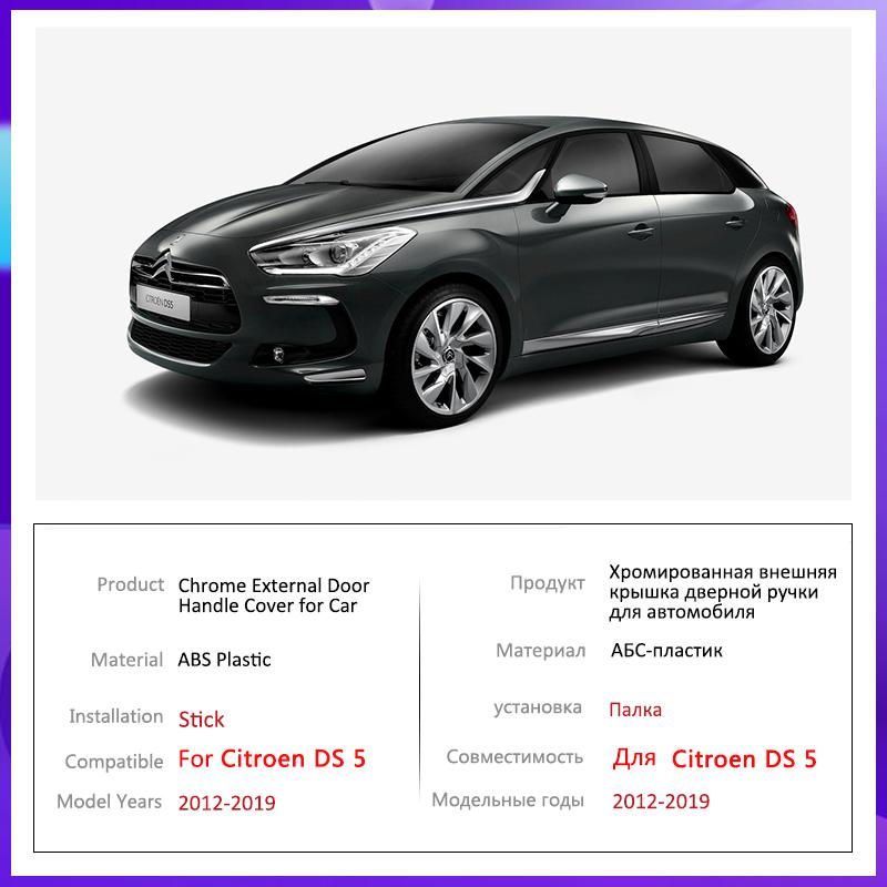 For Citroen DS5 DS 5 2012 2013 2014 2015 2016 2017 2018 Chrome Door Handle Cover Car Accessories Stickers Rustproof Catch