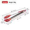 SMVP Stainless Steel BBQ & Food Tongs with Silicone Tips