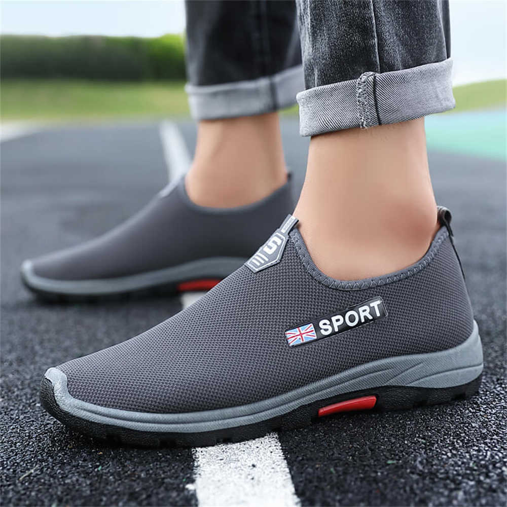Fashion Slip On Gray Summer Man Shoes Vulcanize Sneakers Gray White Moccasin Sports Teniz Womenshoes Womenshoes Cosplay Technology
