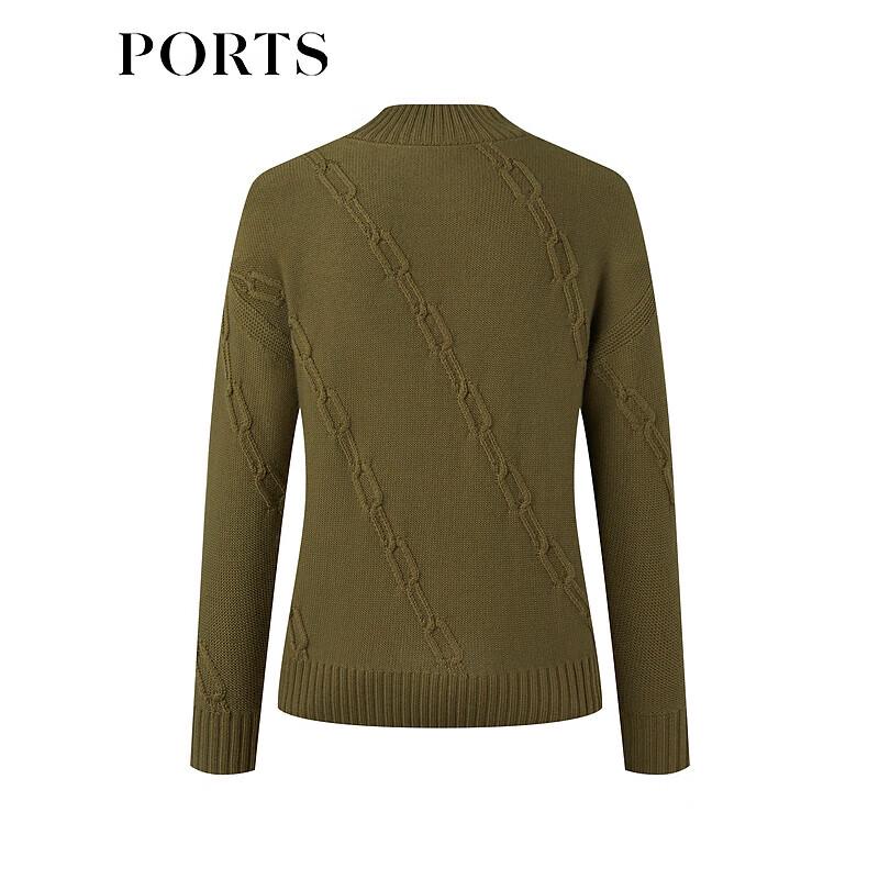 PORTS Women's 2022 Fall/Winter Wool Turtleneck Sweater