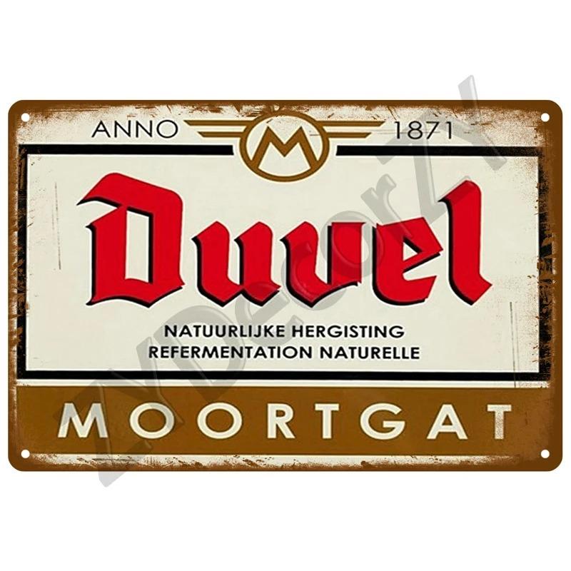 Beer Tin Retro Wall Plaque Art Club Pub Bar Poster Home Metal Sign Wall Decorations Vintage Cafe Mural Plate Brand Iron Painting