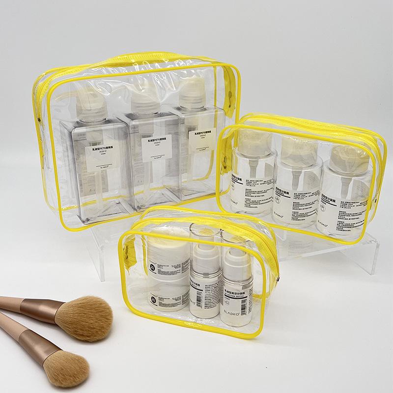 

1pc Fashionable And Simple Toiletry Bags For Men And Women,Clear Cosmetic Pouches In Quart Size For Travel, Suitable For Both Genders 1PCS 15*10*7 жёлтый