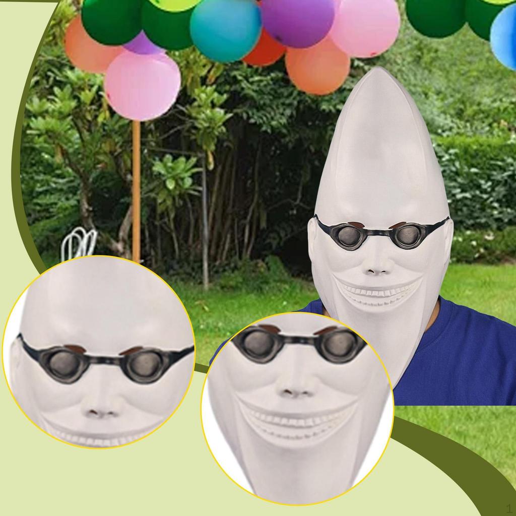 Moon Man Fun Cosplay Full Head for Festive Role Playing Photo Prop Holiday
