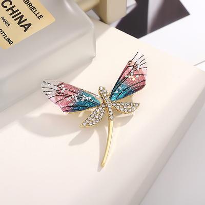 סיכת פרפר שפירית לנשים מעיל שמלה סיכות דש נגד בוהק אביזרי ביגוד תכשיטים מתנת מסיבה