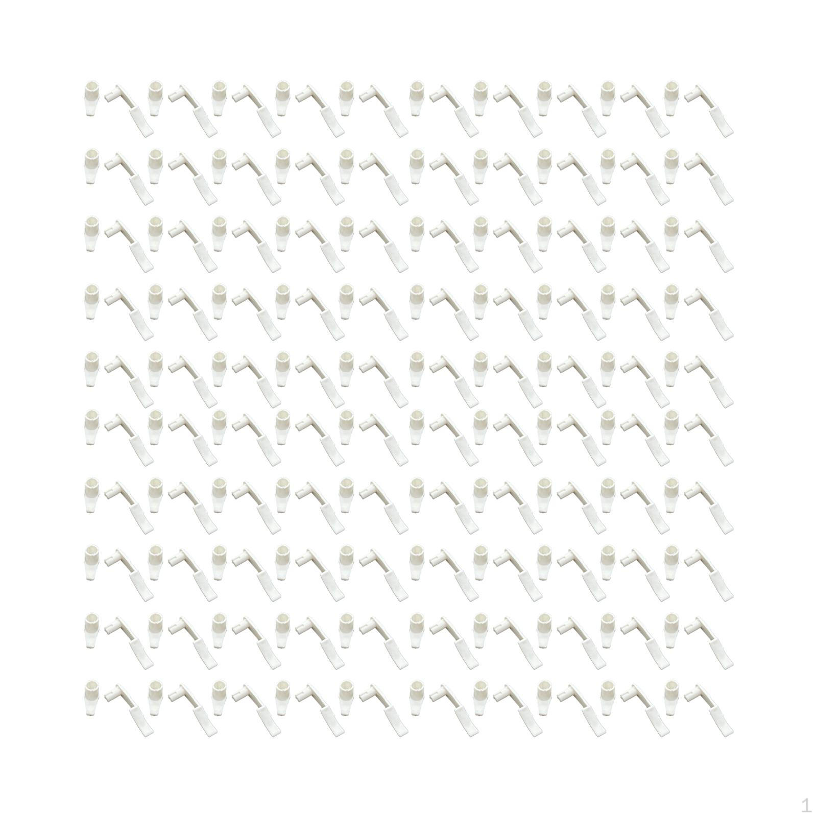 

100 Pieces Lamp Shade Clips Ceiling Light Fixed Clip for Flush Mount Lights Fixture white