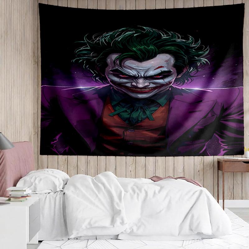 1PC Clown villain Quick-Dry Tapestry, Unique Design Tapestry, Suitable for Bedroom,Livingroom, Playroom,Heartwarming Holiday Gifts