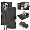 Wallet Case for iPhone 16 Pro - Leather/PU, Black