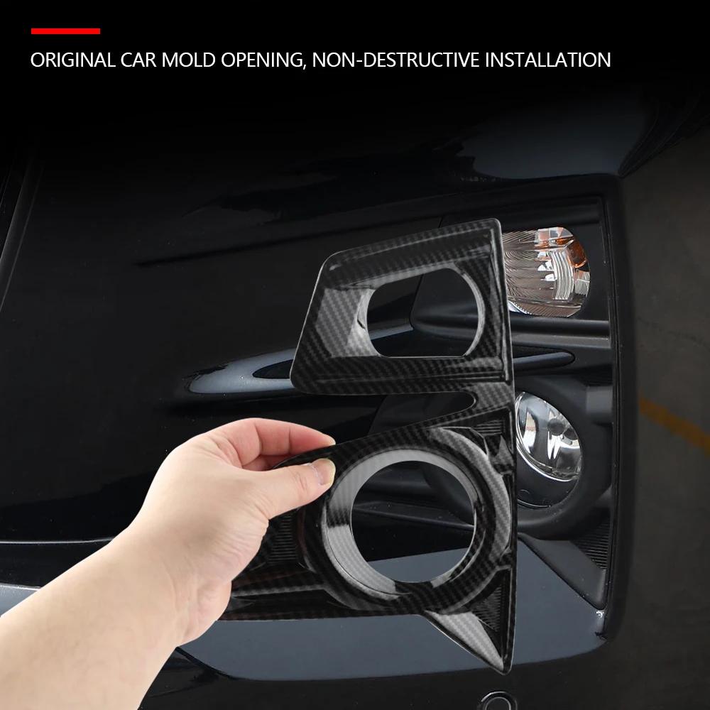 Car Front Fog Light Cover for Isuzu Dmax D-max 2025 2025 2025 Lamp Frame Decoration Sticker 4Pcs ABS Trim Styling Accessories
