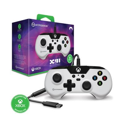 X91 Wired Controller White for Xbox Series Xbox and Windows PC X/S, One, 10/11 (Officially Licensed)