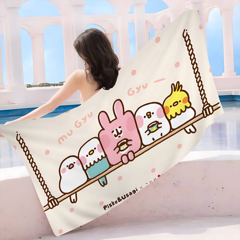 I-Illustrator K-Kanahei Big Microfiber Beach Towels Quick Dry Towel Sand Beach Towels Pool Towel for Travel Swim Pool Yoga