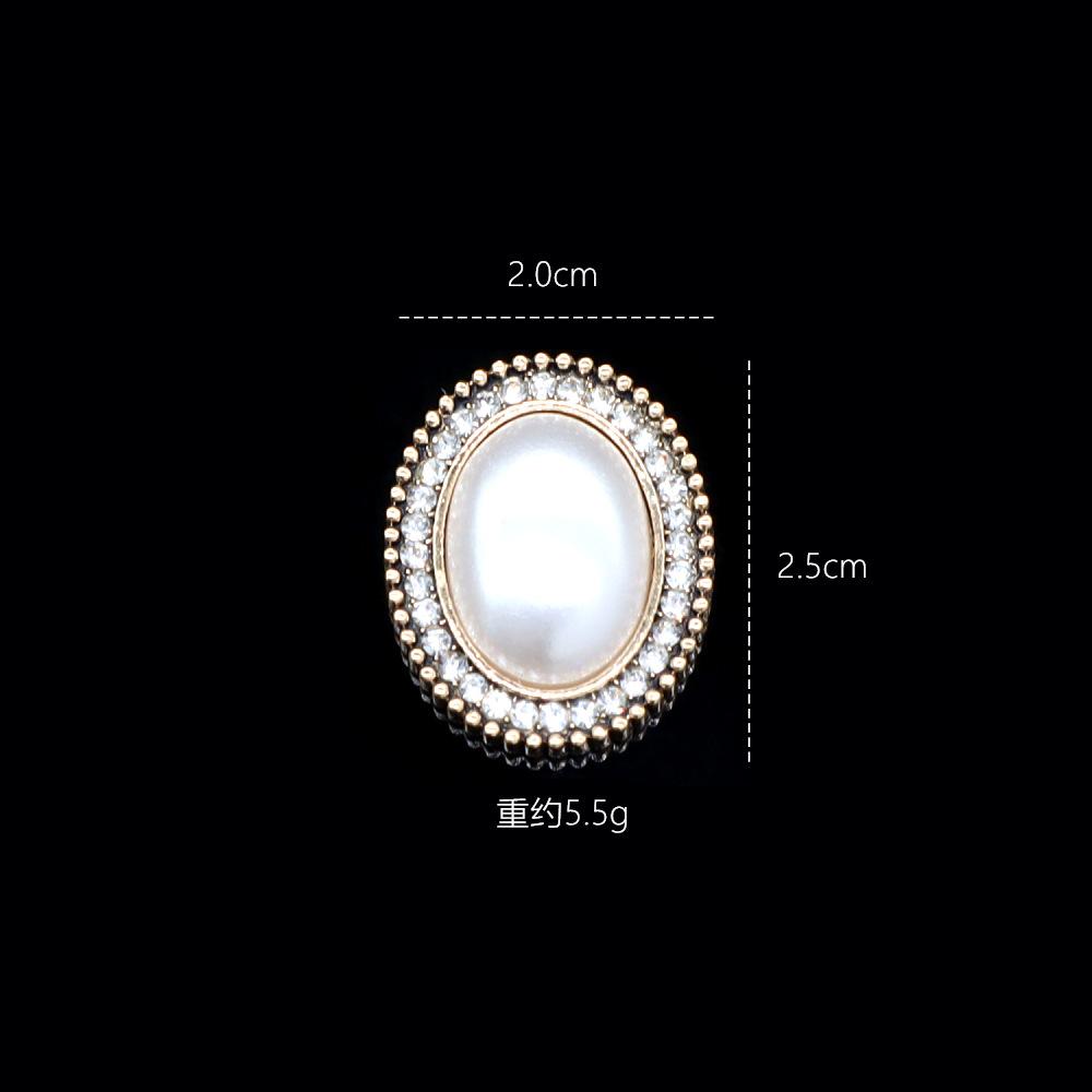 Xiaoxiangfeng Retro Old Series Alloy Jewelry Pearl Diamond Hole Shoes Diy Flat Bottom Buckle Mobile Phone Case Accessories
