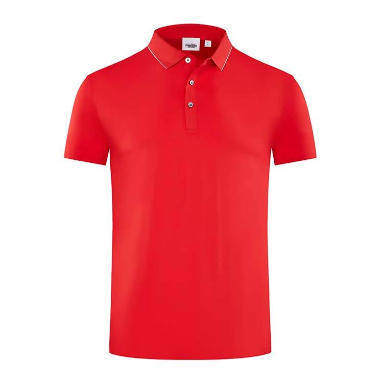 YHHC 98568 160G Tricot Stretch Fabric Lapel POLO Shirt