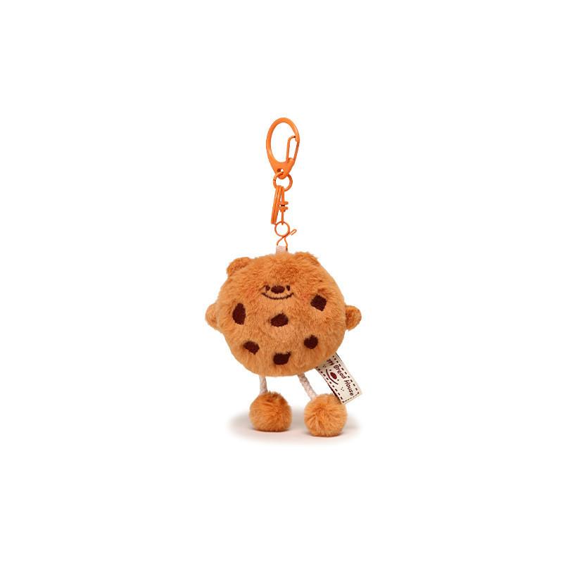 Bread Toast Sausage Adorable Mini Bear Plush Keyring Extensible Feet Kid Cartoon