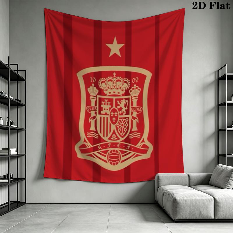 La Roja Wall Tapestry Aesthetic Wall Hanging Printed Fabric Blanket Decorative Tapestries for Bedroom Living Room Home Decor