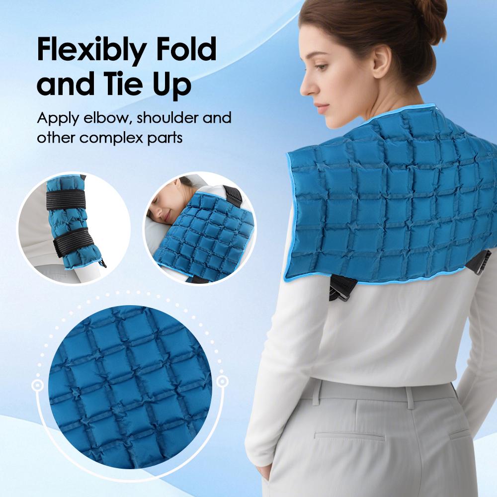 Large Ice Pack for Back Relaxation Reusable Cold Pack for Knee Leg Neck Shoulder Hip Ice Wrap for Back Discomfort and Muscle
