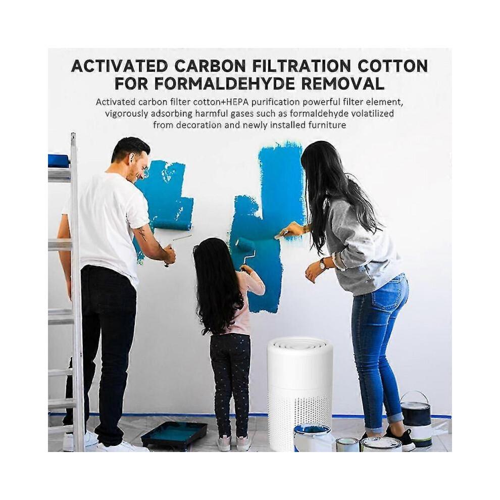 Desktop Air Purifier - Easy to set up home air purifier with cleaner and H13 HEPA filter for sleep, smoke, allergies, pet dander, odor, dust, office