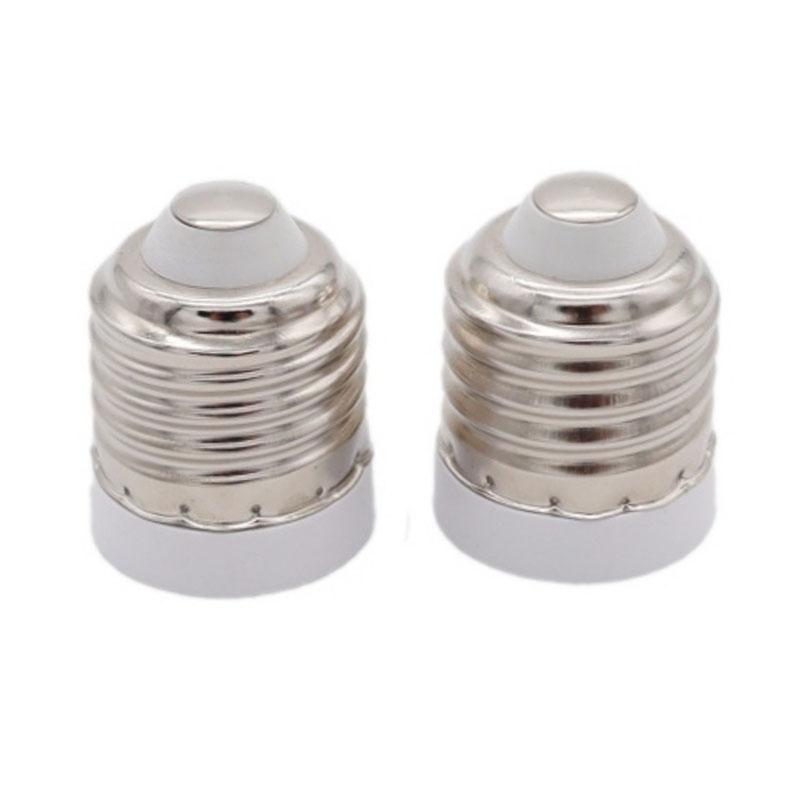 2/5 Stück AC 110V 220V E27 auf E17 Schraubstromfassung Basishalter LED-Glühbirne Halogen CFL Adapter Konverter für E27/E17