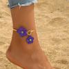Adjustable Flower Foot Jewelry Versatile Styling for Daily Wear Alloy Chain Secure Closure Beach Vacation Accessory