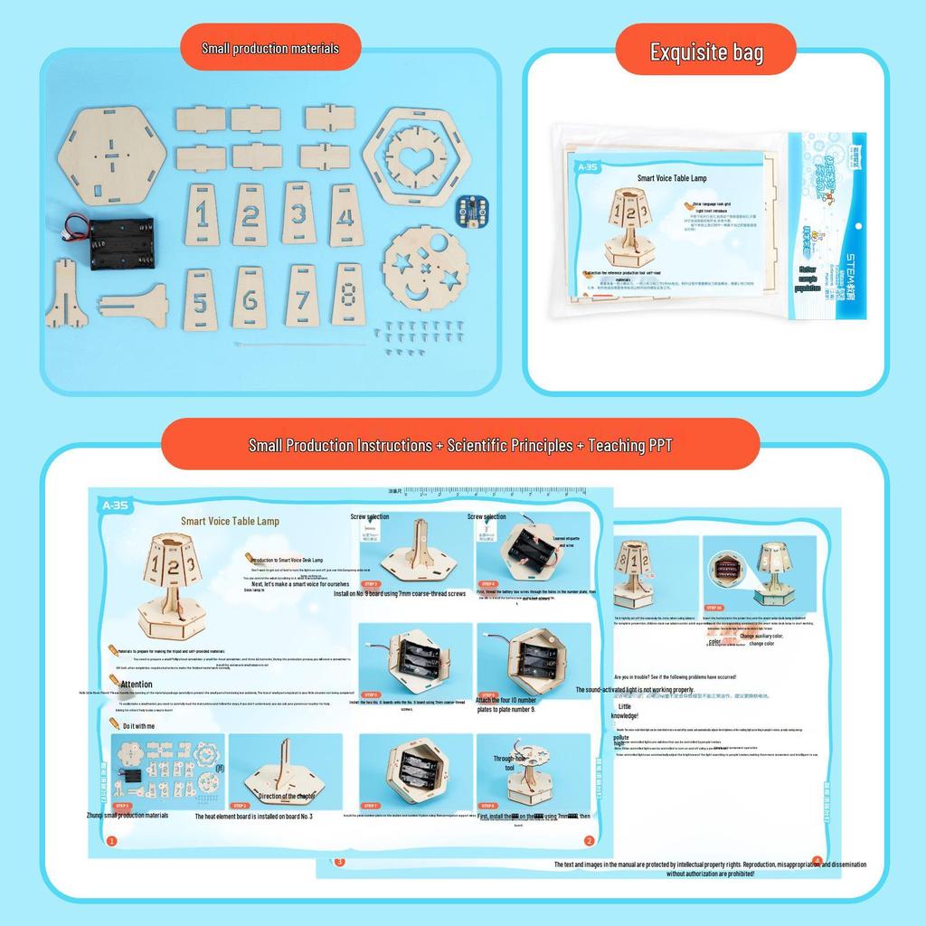 DIY Voice-Controlled Desk Lamp Kit for Students
