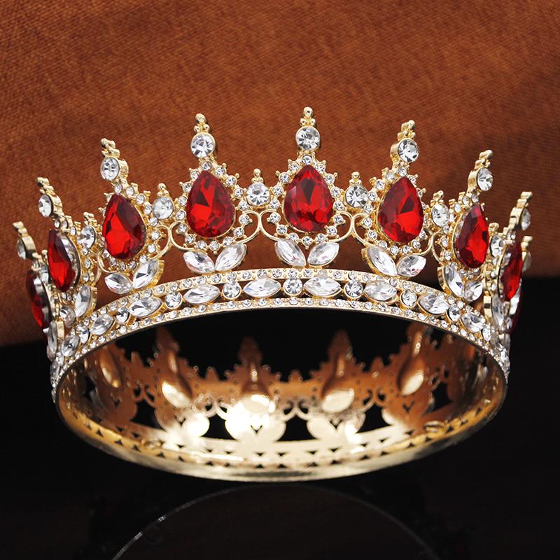 

Винтажные королевские тиары и короны для женщин, тиары принцессы для выпускного вечера и свадьбы, диадема полного круга, свадебные аксессуары для волос