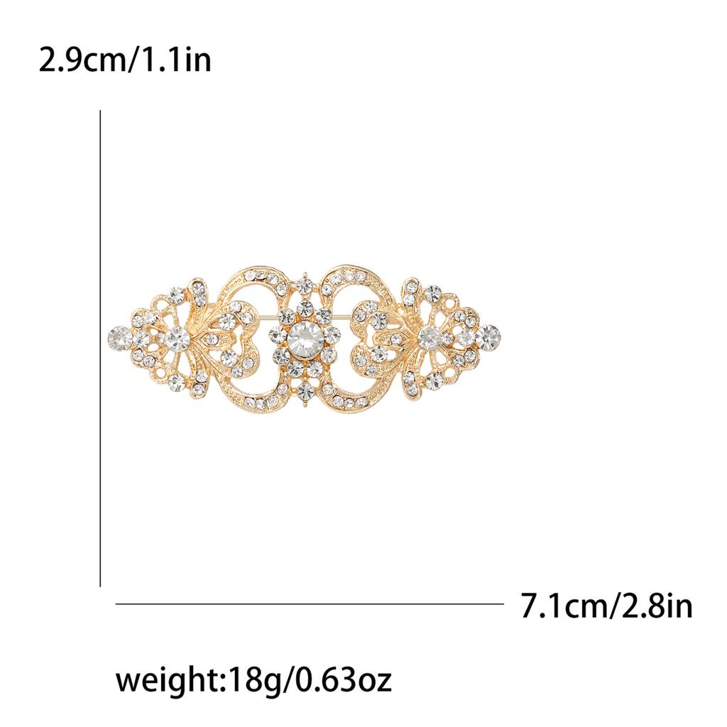 Fashion Court Feng Shui Diamond Brooch High-End Suit Pin Simple And Versatile Anti-Light Accessories
