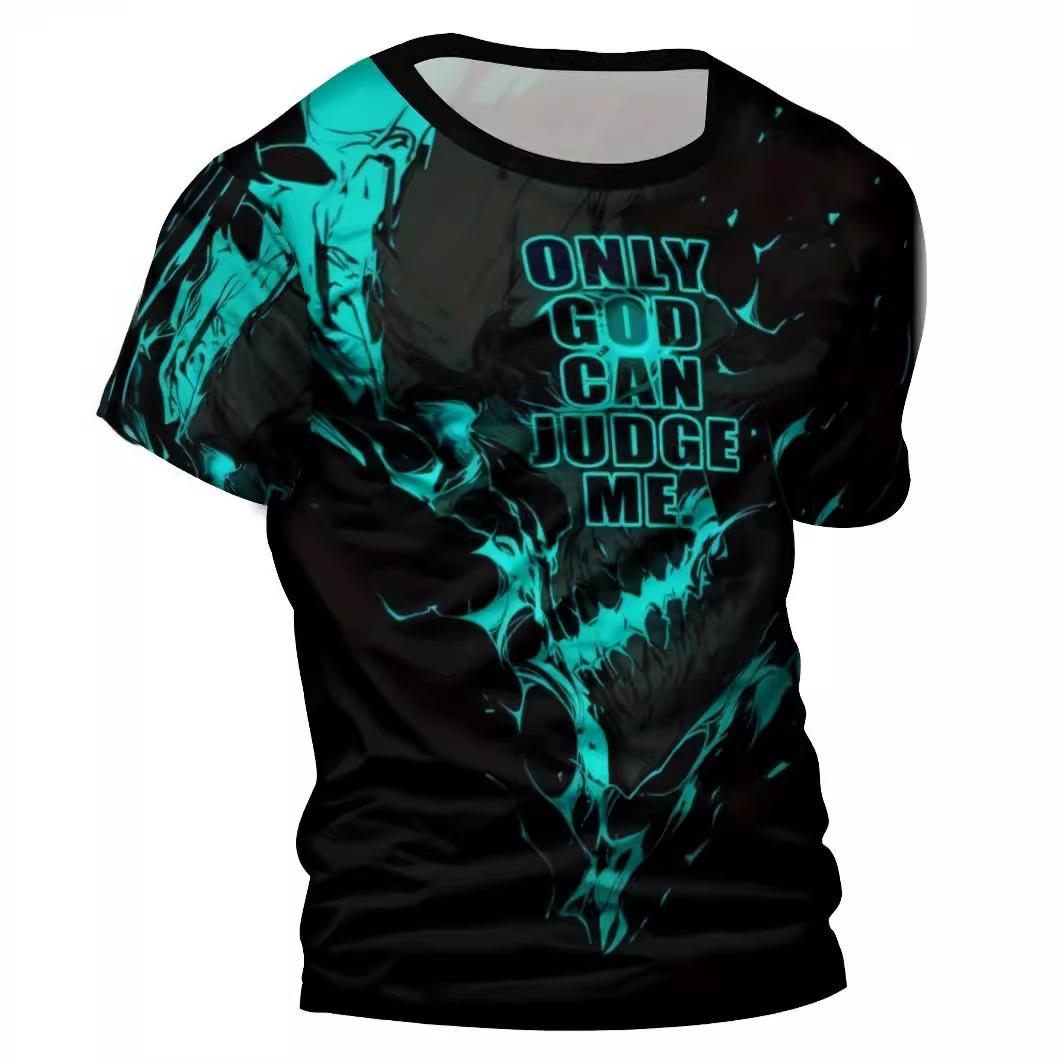 

Летние мужские футболки с 3D принтом, модная повседневная спортивная одежда с круглым вырезом и короткими рукавами в стиле Харадзюку, крутая уличная одежда в стиле хип-хоп, топы большого размера 6XL