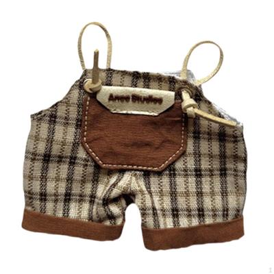 Dolls Suspender Pants, Miniature Clothes, Handmade Clothing Accs for 17cm Dress Up Children's
