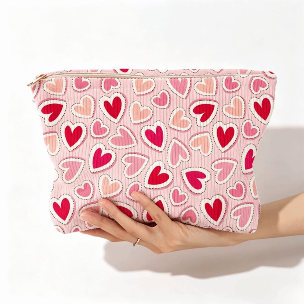 Corduroy Corduroy Storage Bag Hand-painted Makeup Pouch Travel Toiletry Bag  Women