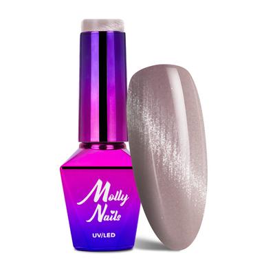 Lakier Hybrydowy Led/Uv Gel Polish Molly Nails Crystal Water Cat Eye Nr 163 8G