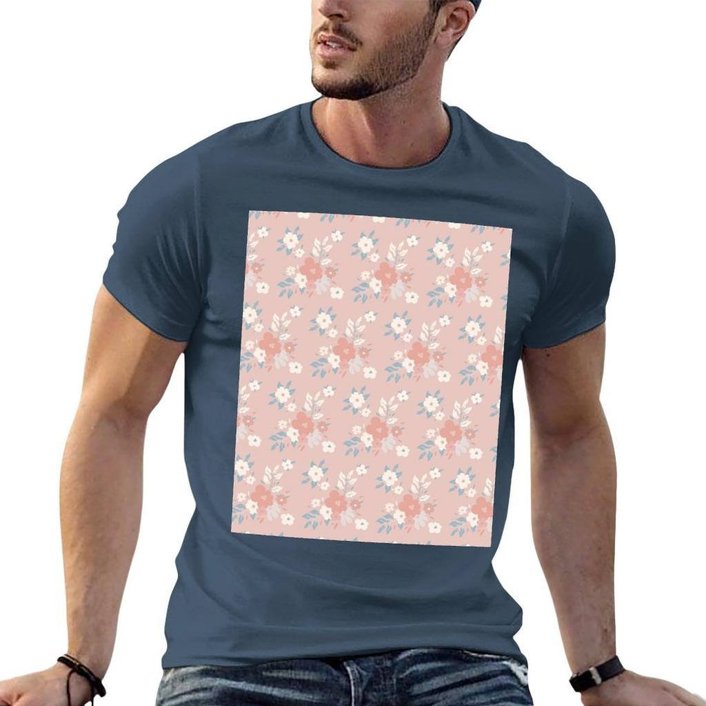 floral pattern TShirt Casual Fashion Short Sleeve Cotton TShirt