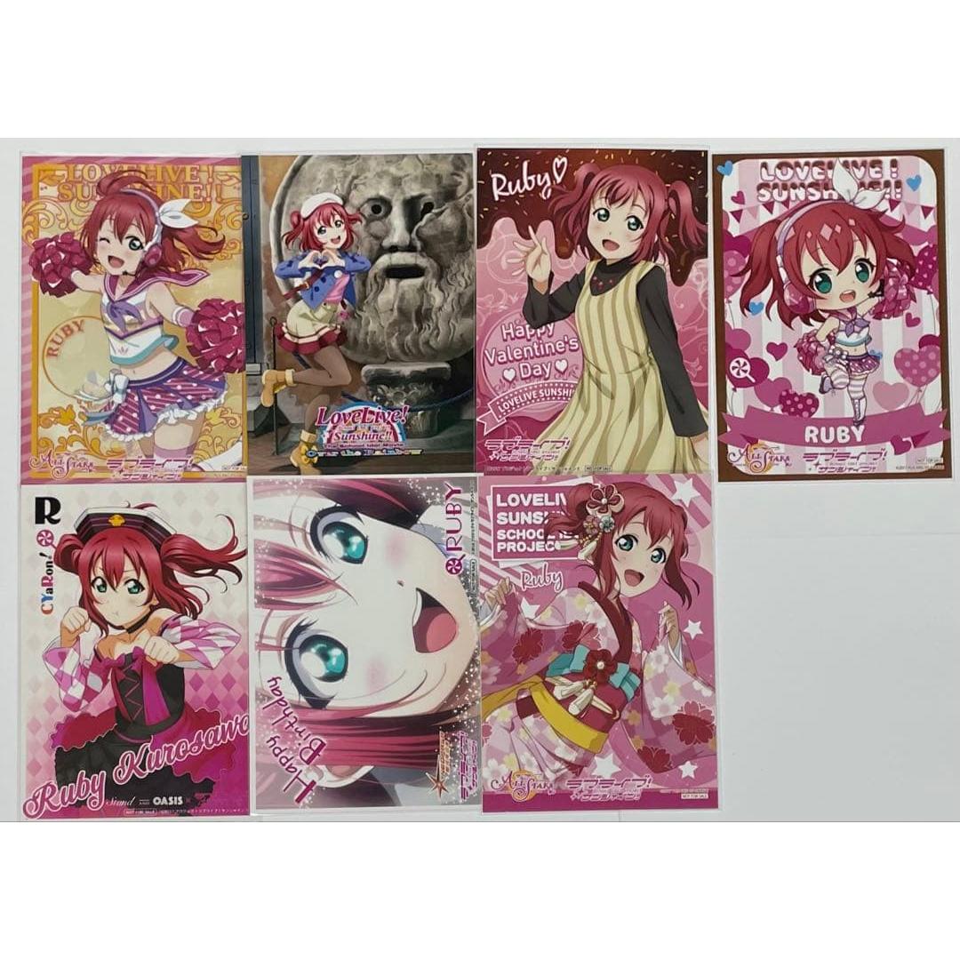 Used Love Live! Sunshine!! Bromide Kurosawa Ruby 7-piece set
