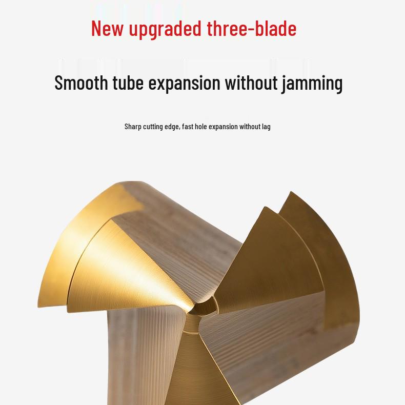 Upgraded Three-Blade PPR Outlet Drill Bit for Plumbing and Electrical Pipe Installation