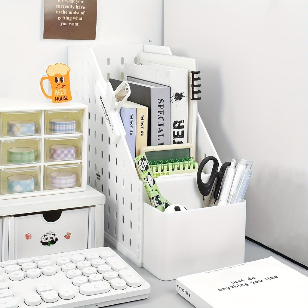 Hot-Selling Detachable Pegboard Multi-Functional Desktop Storage Rack, Magazine File Holder & Kitchen Organizer for Home Use
