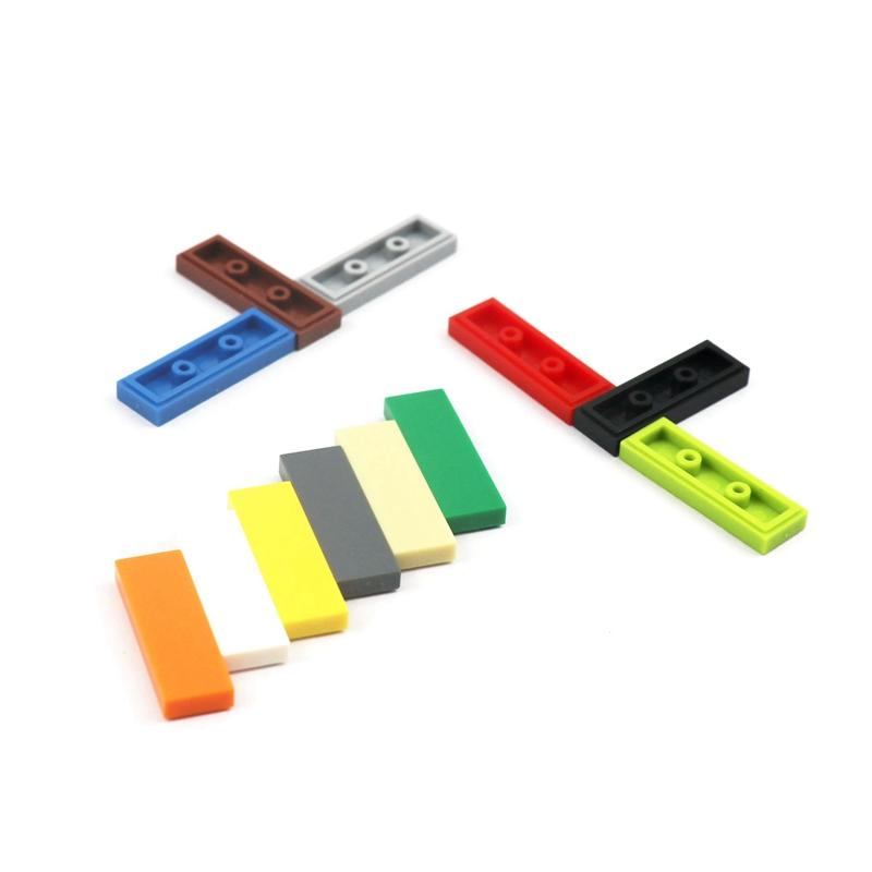 100pcs Tile 1x3 63864 Building Blocks Brick Thin Assembles Particles MOC Toys for Boys Girls Children Gifts
