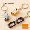 Compact Anti-Splash Foldable Nail Clipper Keychain - Mini Stainless Steel Manicure Tool