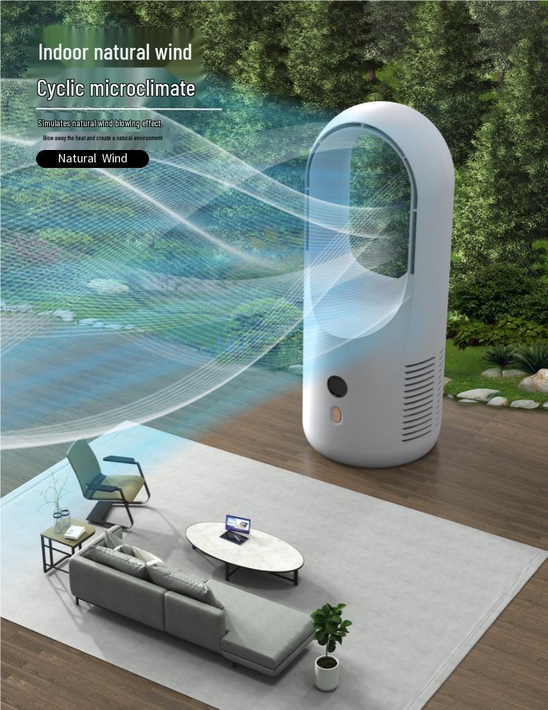 Cross-Leaf Desktop Electric Fan for Dorms and Homes