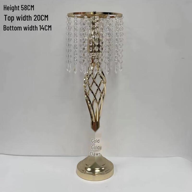 

Iron Art Flower Vase with Pearl Curtain
