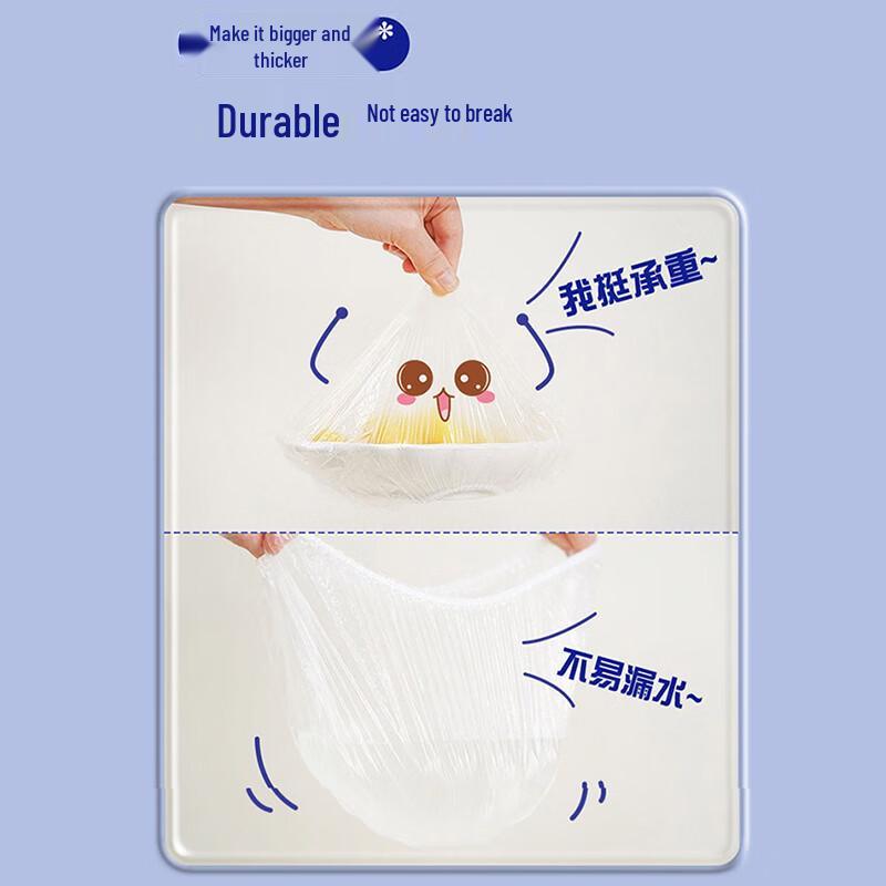 Miaojie Small Disposable PE Food Covers, 500 Count