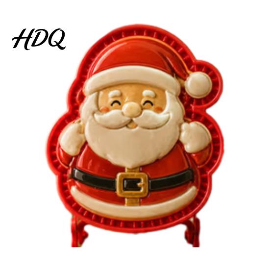 Gadget per la Cottura Fai-da-te in Cucina Stampo Mini Torta di Natale per Torte a Mano Casa Pan di Zenzero Festivo Babbo Natale Stampi per Biscotti dalla Forma Carina Strumenti a Pressione