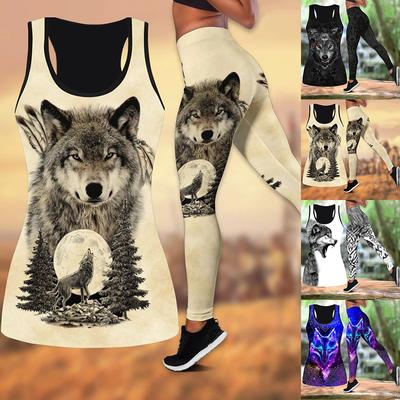 Чудовий одяг для йоги з принтом Wolfdog для жінок. Модні 3D-друковані легінси для тренувань. Фітнес. Спорт. Висока талія. Повсякденні штани для йоги. Для жінок 2022