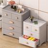 Multi-Layer Plastic Storage Cabinet with Drawers for Household Use