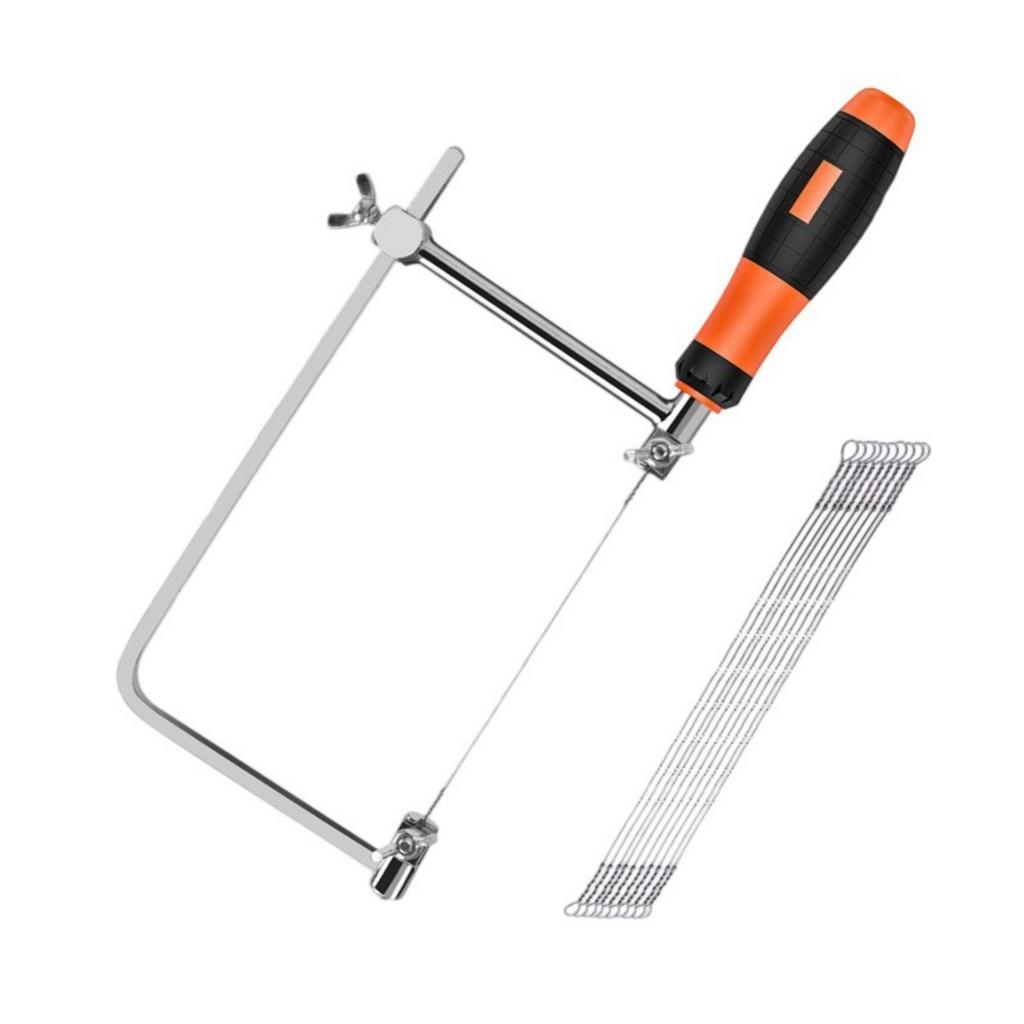 Mini Laubsägenset Metalldraht Handwerkzeug Ergonomisches Hand-Laubsägenset Einfache Bedienung zum Schneiden von Holz, Kunststoff, Schaumstoff