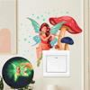 Wall DIY Cartoon Switch Stickers Luminous Wall Stickers Fluorescent Sticker Fairy Mushroom Stickers
