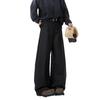 American Dark Gray Scimitar Pants Men's Spring Loose Drape Professional Suit Pants High Street Trendy Brand Wide Leg Trousers