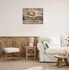 "To God" Inspirational Framed Canvas Wall Art with Rustic Wood Texture, Ready to Hang